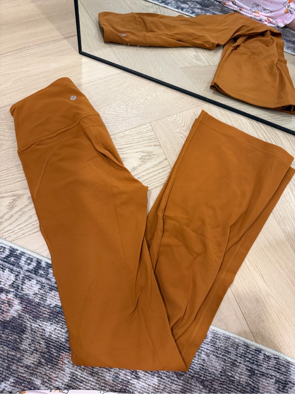 lululemon athletica High-Waist Flare Leggings in Rust
